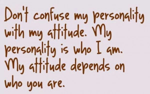 Attitude and personality