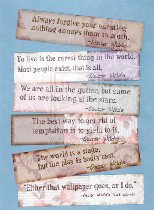 Oscar Wilde Quotes Bookmarks by WildeMoon