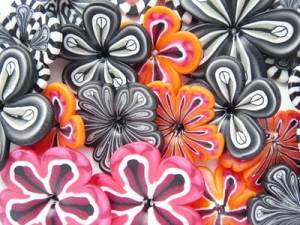 Beautiful polymer clay flowers by Marie Segal