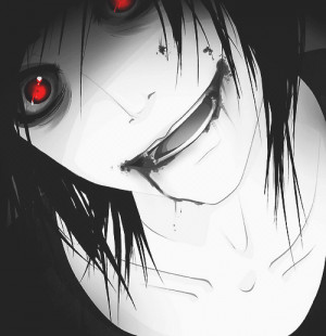 ... , jeff killer, blood, red eyes, scary, anime, jeff the killer, manga