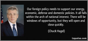 Our foreign policy needs to support our energy, economic, defense and ...