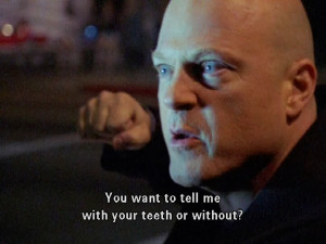 Vic Mackey, expertly played by Michael Chiklis , has