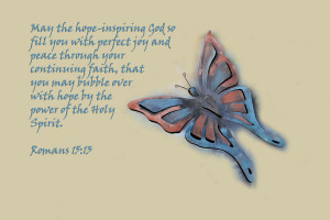 Butterfly With Scripture Photograph
