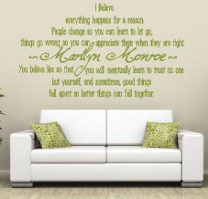Marilyn Monroe Wall Quote