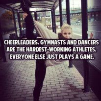 Cheerleaders, gymnasts and dancers are the hardest-working athletes ...