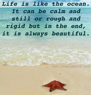 Life Is Like The ocean quote