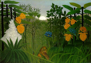 The Repast of the Lion, 1907 by Henri Rousseau