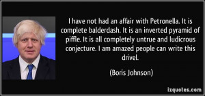 affair with Petronella. It is complete balderdash. It is an inverted ...