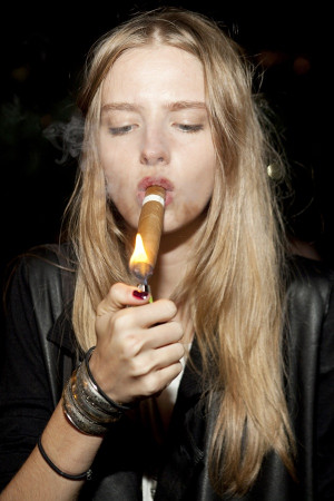 Cigars Female Smoking