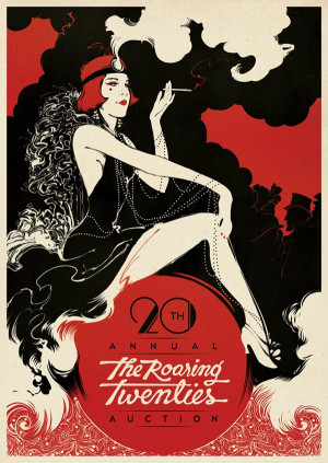 The Roaring Twenties - Poster Illustration by Boris Pelcer