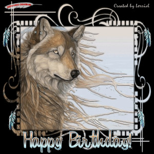 wolf- happy birthday- Images