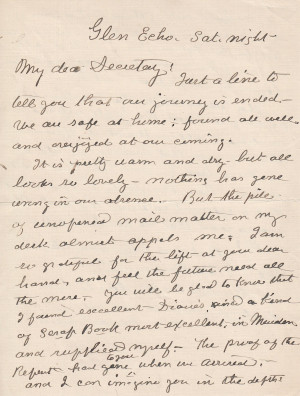 Clara Barton Signed / Autographed Letter