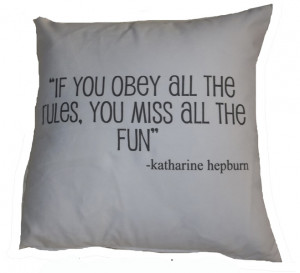 ... Decor > Pillows > Words & Quotes Pillows > Obey the Rules Decorative