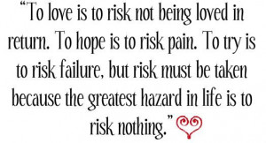 Risk it all