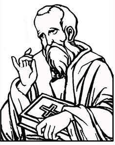 Apostle Paul Colouring Pages