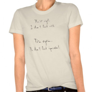 나는 아프게 보지 않습니다. 셔츠