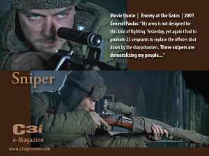 Snipers” – Movie Quotes – Enemy at the Gates (2001)