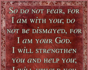 8x10 Digital Art Print - Do Not Fea r, I Will Uphold You Isaiah 41:10 ...