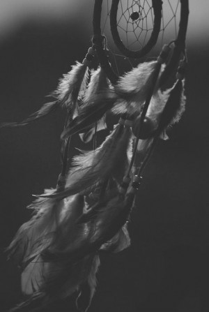 photography Black and White hipster vintage feather dream catcher ...