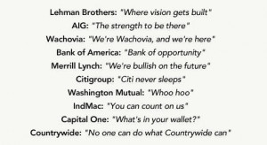 2008’s Most Regrettable Bank Slogans