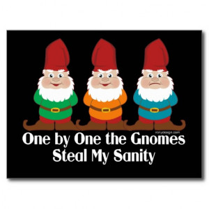 One By One The Gnomes Post Card