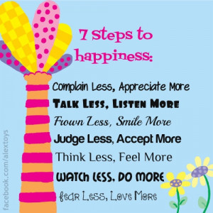 steps to happiness