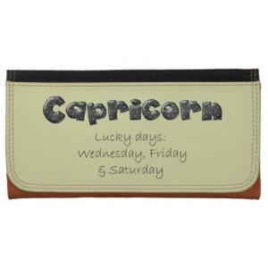 Capricorn Lucky Days Zodiac Wallets
