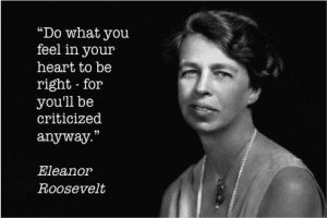 Rising above criticism