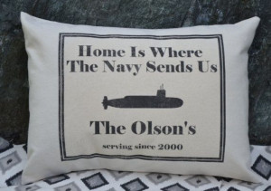 Navy+pillow+personalized+pillow++submarine+Military+by+FeatherHen,+$28 ...