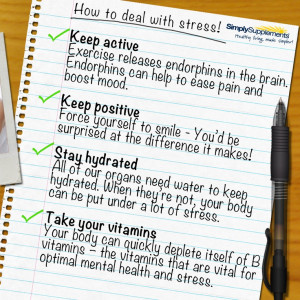 How to deal with stress. I do all of these daily but I'm still ...