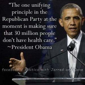 Obama quote about health care
