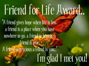 so glad I met you...