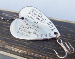 only fish in the sea cute gift for husband personalized fishing lure ...