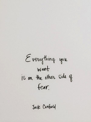 ... Best Ever Quotes, Quote by Jack Canfield, Realistic Quotation on Fear