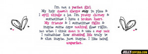 perfect GIRL quote facebook cover