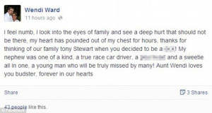 ... lash out at Tony Stewart as it emerges NASCAR star badly injured Ward