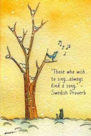 Singing bird quote