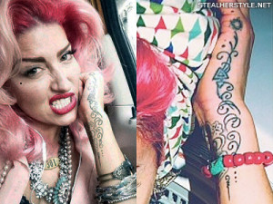 Neon Hitchs Tattoos Meanings Steal Her Style