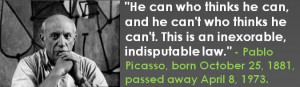 Pablo Picasso, born October 25, 1881, passed away April 8, 1973. # ...