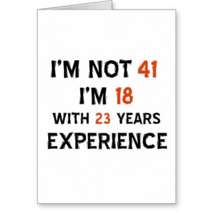 41st birthday designs greeting cards