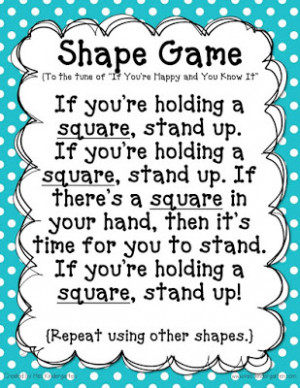 Learning about Shapes! {free shape poems}