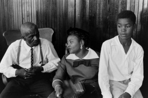 From left: Emmett Till's great-uncle, the Rev. Mose Wright; his mother ...
