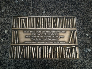 New York City Library Way Longfellow poem quote