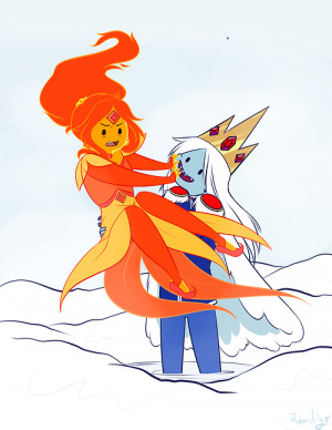 Adventure Time Finn And Flame Princess Quotes