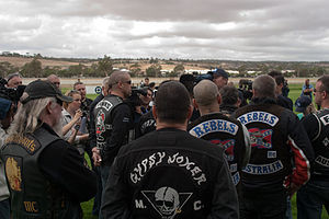 number of motorcycle club members meet at a run in Australia in 2009 ...