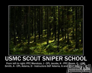 USMC scout sniper school haha