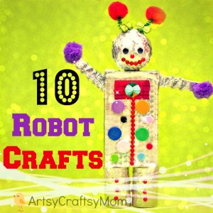 Today I have a fabulous fun little dotty Robot craft for you! I made ...