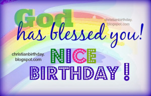 Have a Very Nice Birthday, christian quotes with free image christian ...