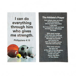 Athlete's Prayer before a competition