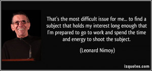 Leonard Nimoy Quotes